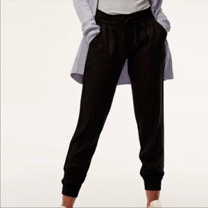 Talula - Aritzia Black Rayon Jogger Pants